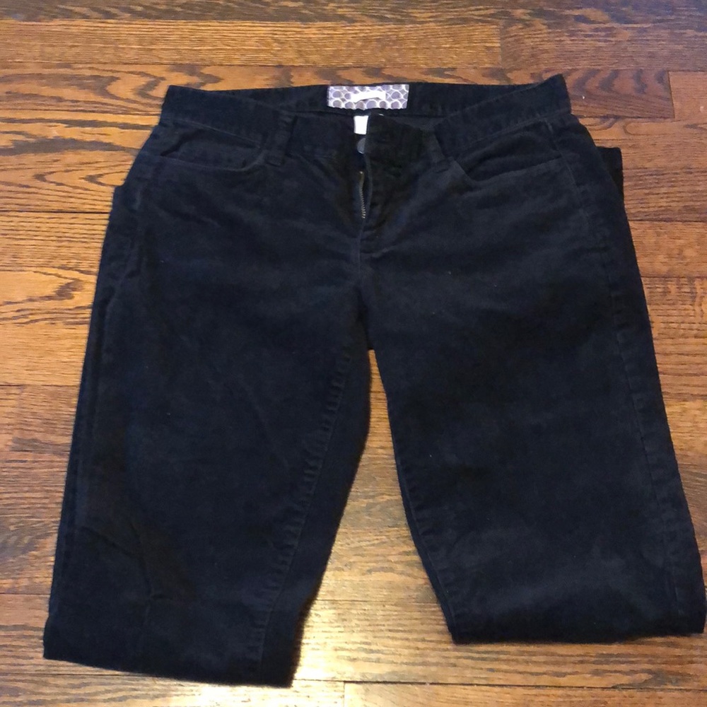 JCrew Black Matchstick Corduroy Pants - 28S